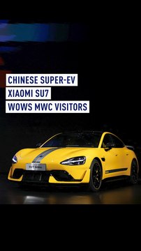 Chinese super-EV Xiaomi SU7 wows MWC visitors