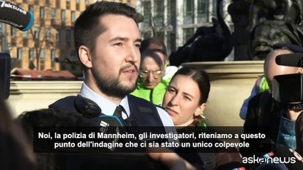 Polizia: "Arrestato 40enne tedesco, unico autore" incidente Mannheim
