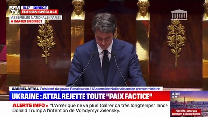 Ukraine: “L’Europe ne doit être dépendante de personne”, déclare Gabriel Attal (Renaissance)