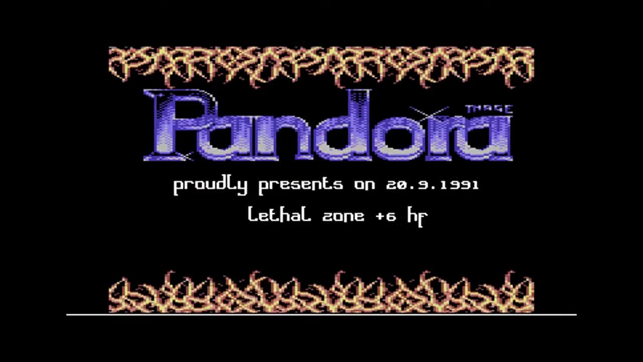 C64 Cracktro Lethal Zone By Pandora (1991)
