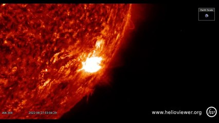 Departing Sunspot Delivered Several Strong Flares In Amazing TIme-Lapse