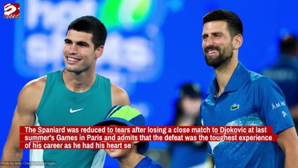 Carlos Alcaraz was in agony after losing in Olympic final