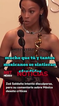 Zoé Saldaña ofreció disculpas tras la polémica, pero sus palabras sobre México no fueron bien recibidas por todos. El corazón de la película no es México , afirmó.