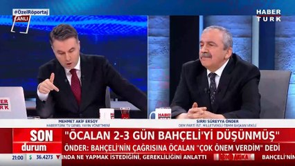 Sırrı Süreyya Önder: Öcalan'ın hiçbir şartı yok