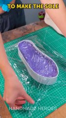 Transforming a truck tire into pink designer shoes 😍