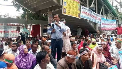 বেসরকারী প্রাথমিক বিদ্যালয় সরকারীকরণের দাবীতৈ রাজপথে শিক্ষকরা অবস্থান কর্মসূচিতে