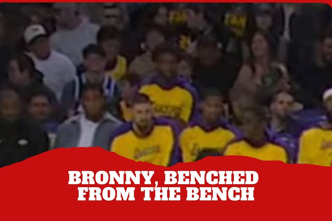 Rookie treatment continues! Bronny is benched from the bench during the Lakers vs Clippers