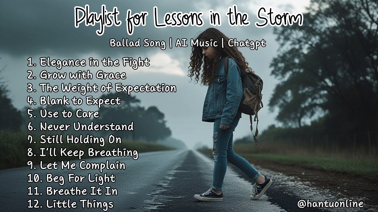 Playlist for a Lessons in the Storm | Ballad Song | AI Music | Chatgpt | English Song