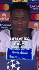 Vinicius shuts down Saudi rumours