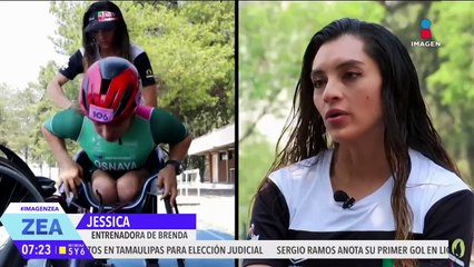 Brenda Osnaya, primera mexicana en competir en paratriatlón