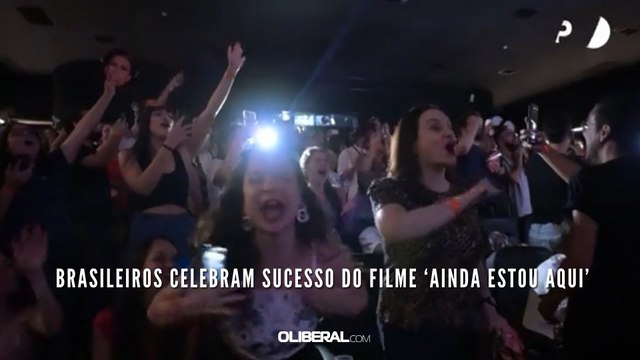 Brasileiros celebram sucesso do filme ‘Ainda Estou Aqui’
