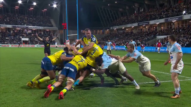 TOP 14 - Essai de Folau FAINGA'A (ASM) - Aviron Bayonnais - ASM Clermont