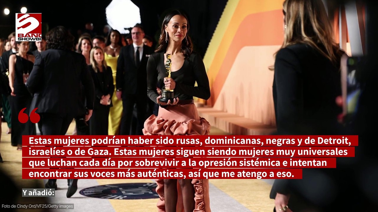 Zoe Saldaña ofreció disculpas a la comunidad mexicana tras ganar un Óscar por 'Emilia Pérez'