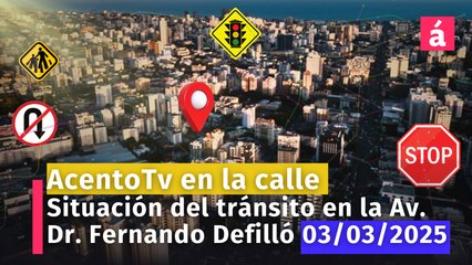 Av. Dr. Fernando Defilló presenta un tránsito muy contrastado