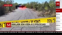 Hallan sin vida y con huellas de tortura a tres policías privados de su libertad en Culiacán