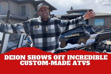 Ready to ride! Deion Sanders shows off some insane custom-made ATVs and is ready to hit the road