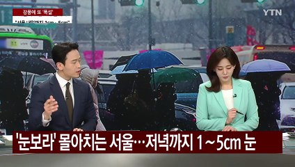 다시 눈발 흩날려...강원 산간 '눈 폭탄' 예보 / YTN