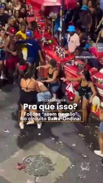 Briga entre foliões no Circuito Barra-Ondina termina com intervenção da PM; assista