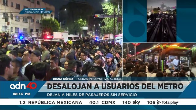 Así se abalanzan los usuarios del Metro que fueron desalojados por fallas en líneas 8 y 9