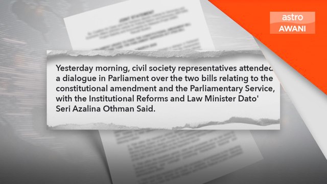 Parlimen Didesak Lulus Pindaan Perlembagaan dan Perhalusi RUU Perkhidmatan Parlimen