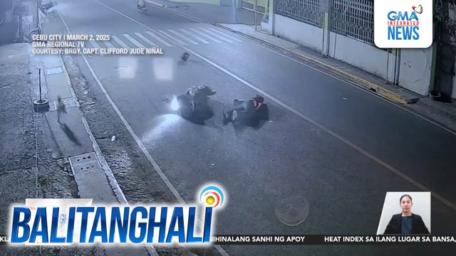Motorsiklo, sumemplang nang mabangga ang isang tumatawid na aso; Rider, sugatan | Balitanghali