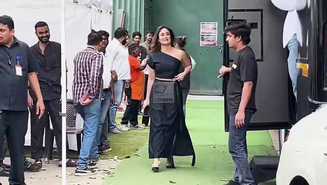 मुंबई के जुहू में Kareena Kapoor Khan किलर लुक में आई नजर, शूटिंग सेट पर दिखा जलवा