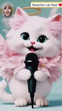 Very Beautiful Naat||Hasbi Rabbi Jallal Laa ||#ai|Cute Cat |#islamicstatus #viral #trending#shorts
