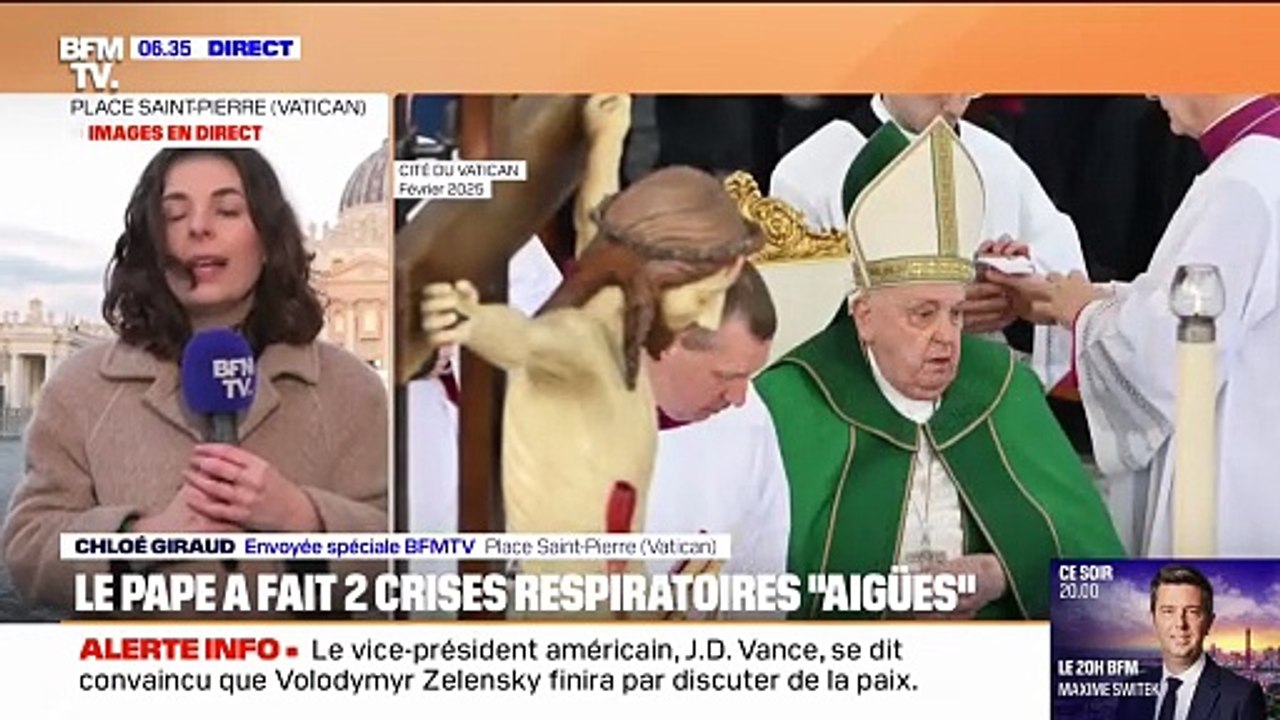 Le pape François victime de deux épisodes d'"insuffisance respiratoire aigüe"