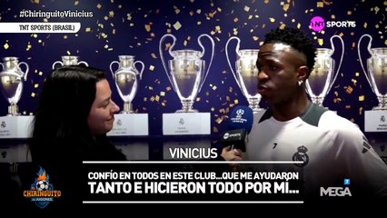 Vinicius: "Creo que en breve puede terminar el tema de mi renovación con el Real Madrid"