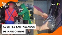 Policiais fantasiados prendem homens com 11 celulares furtados em bloquinho em São Paulo