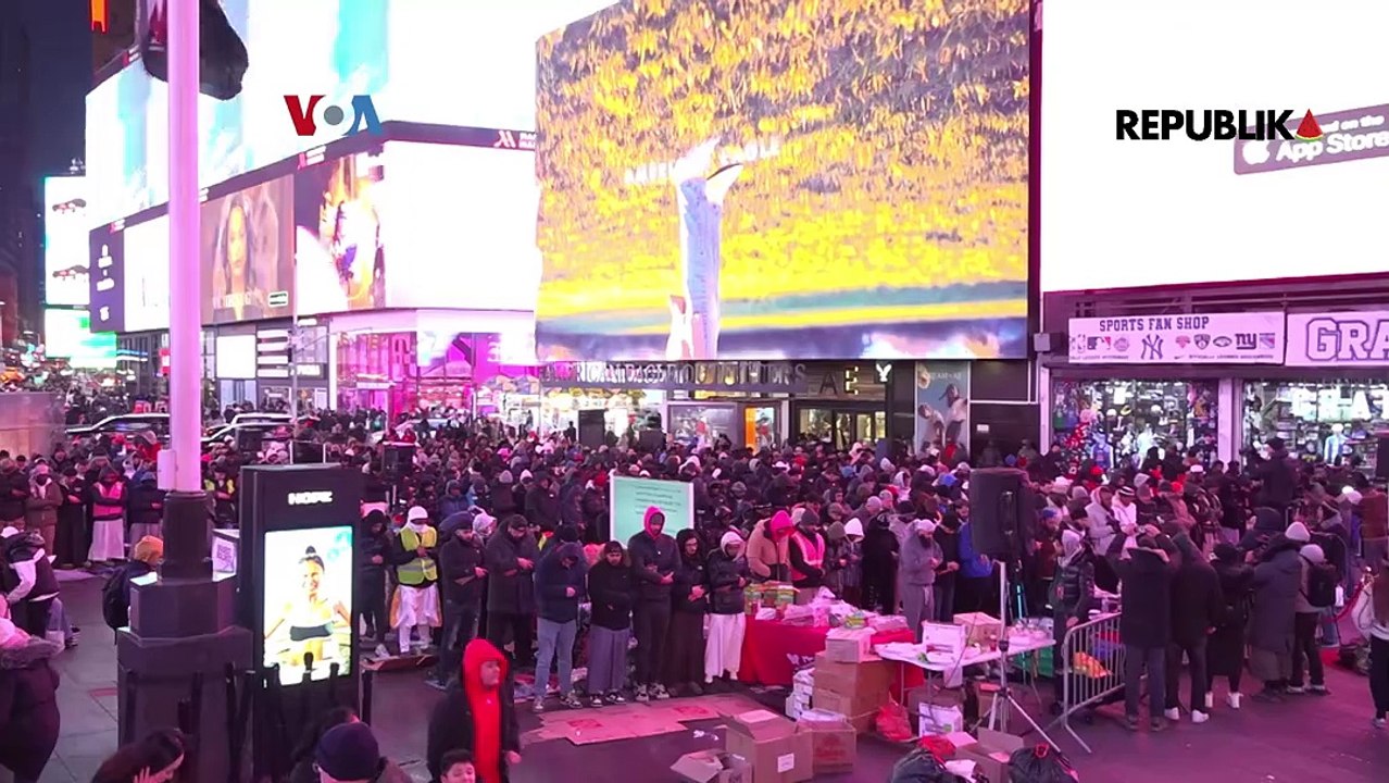 Semarak Tarawih di Times Square