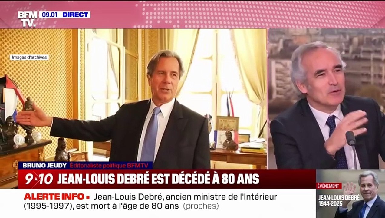 Jean-Louis Debré, ancien président du Conseil constitutionnel, est mort à l'âge de 80 ans