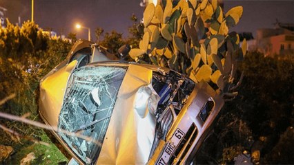 Hakimiyetini kaybeden polis memuru felaketi yaşadı