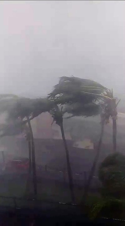 Image du cyclone Garance qui est arrivé à la Ré...
