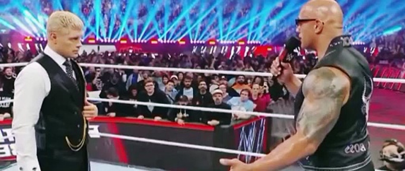 WWE ELIMINATION CHAMBER 2025 JOHN CENA & THE ROCK ATTACK CODY RHODES