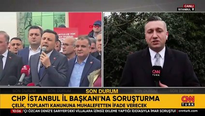 CHP İstanbul İl Başkanı Özgür Çelik'e soruşturma