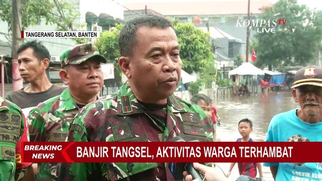 Update Situasi Banjir di Jalan Ceger Raya, Danramil Pondok Aren: di Perumahan Warga Sudah Kering
