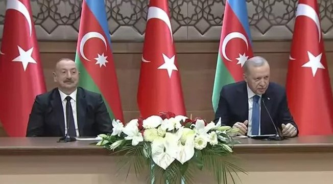 Azerbaycan Cumhurbaşkanı İlham Aliyev, Iğdır-Nahçıvan Doğalgaz Boru Hattı Açılış Töreni’nde açıklama yaptı
