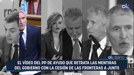 El vídeo del PP de Ayuso que retrata las mentiras del Gobierno con la cesión de las fronteras a Junts