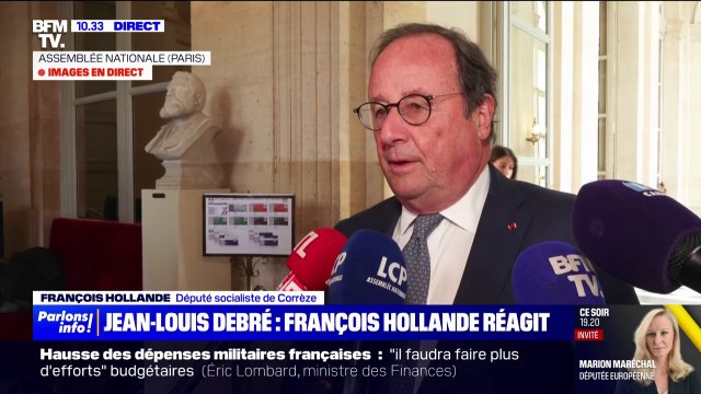 Mort de Jean-Louis Debré: Il savait quel était le sens de l'intérêt général , affirme François Hollande