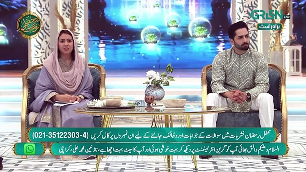 Kya Bhai, Behan Ko Zakat De Sakta Hai Mehfil e Ramzan - Ramzan Transmission - Green TV