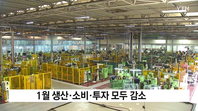 1월 산업생산 코로나 이후 최악...소비·투자까지 '트리플 감소' / YTN