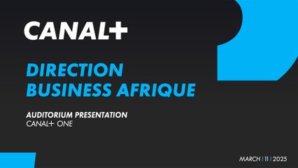 Présentation de la Direction Business Afrique