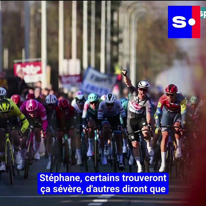 Un coureur déclassé et pénalisé d’un carton jaune pour avoir fêté la victoire avant la ligne: pour ou contre ?