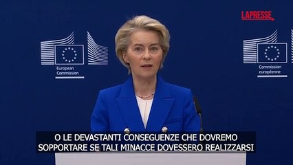 Von der Leyen: «Viviamo in un'epoca di crisi, la nostra sicurezza è minacciata»
