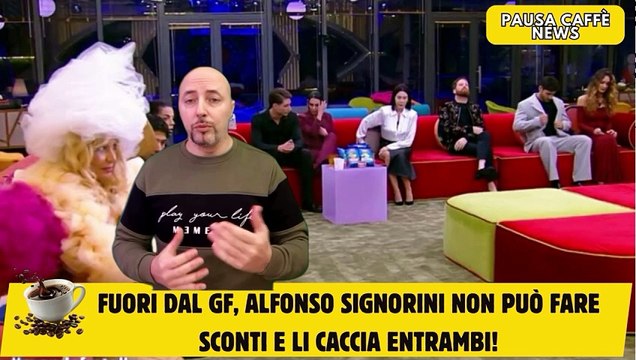 Fuori dal GF, Alfonso Signorini non può fare sconti e li caccia entrambi!