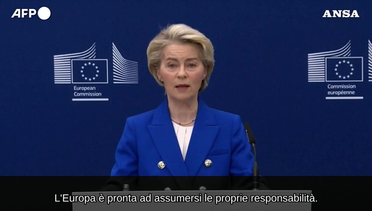 Von der Leyen: "Con ReArm Europe fino a 800 miliardi per la difesa europea"