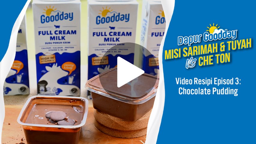 Cara Mudah Buat Puding Coklat Terpaling Lazat! | Dapur Goodday: Misi ...