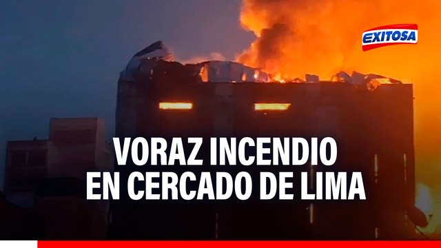 Voraz incendio en Cercado de Lima: Bomberos luchan por apagar fuego tras cerca de 12 horas