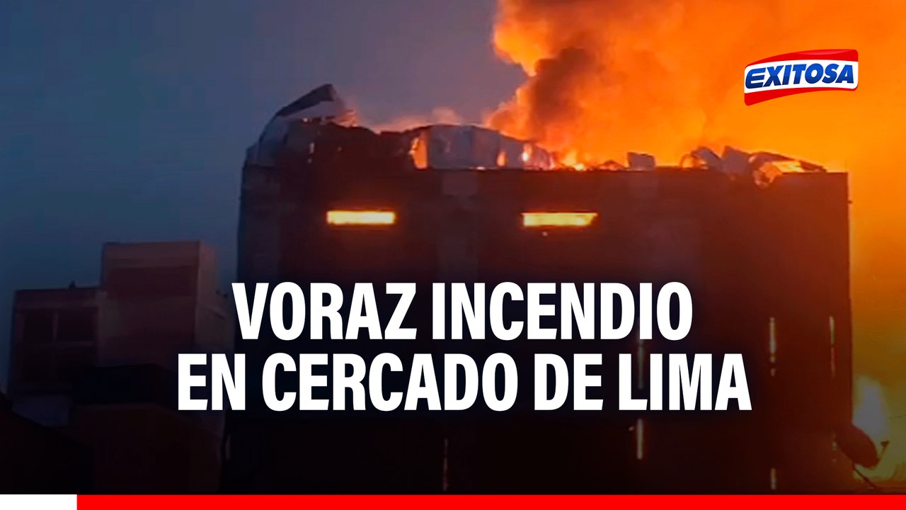 Voraz incendio en Cercado de Lima: Bomberos luchan por apagar fuego tras cerca de 12 horas